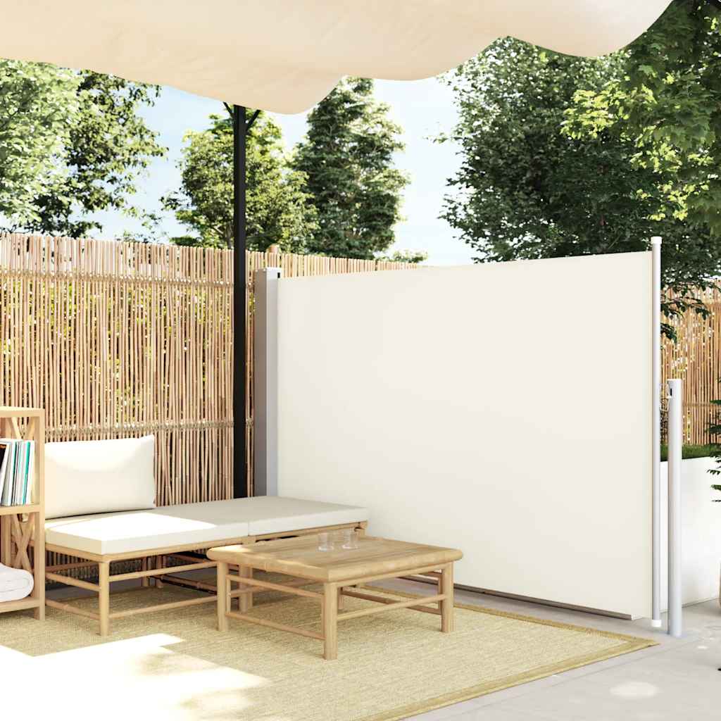 Blue Retractable Garden Side Awning 100x300 cm
