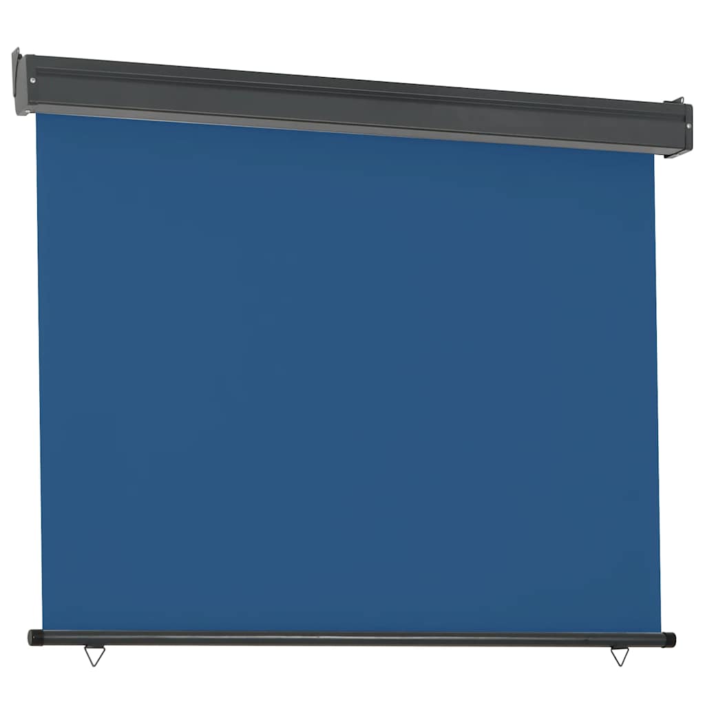Toldo lateral de balcón azul 125x250 cm