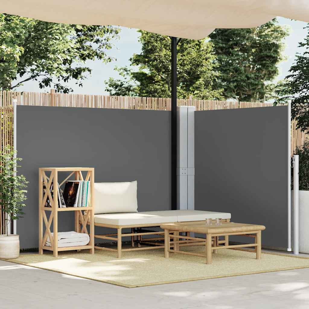 Toldo lateral retráctil 120x300 cm azul