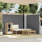 Toldo lateral retráctil 120x300 cm azul