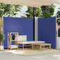 Toldo lateral retráctil 120x300 cm azul