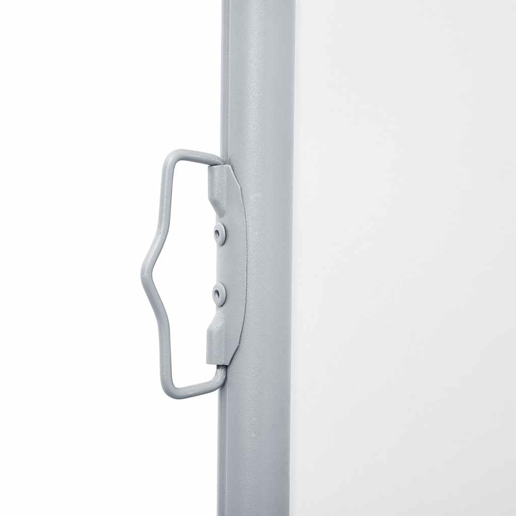 Toldo lateral doble retráctil de jardín color crema 170x600 cm