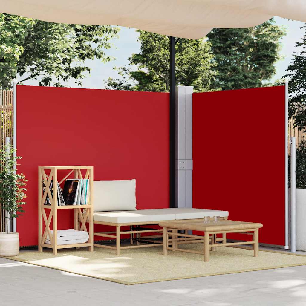 Cream Retractable Side Awning 160x600 cm