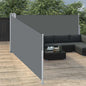Toldo lateral retráctil 120x300 cm azul