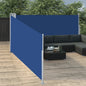 Toldo lateral retráctil 120x300 cm azul