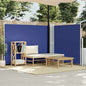 Toldo lateral retráctil 120x300 cm azul