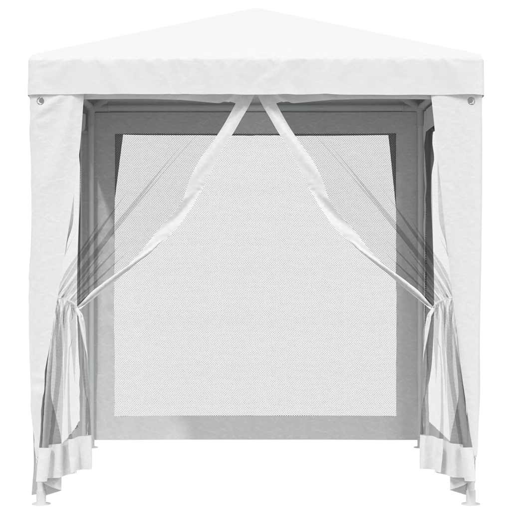Carpa para celebraciones con 4 paredes de malla blanco 2x2 m
