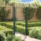Puerta de valla de acero 100 x 125 cm verde