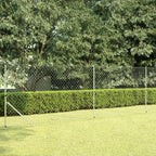 Valla de tela metálica acero galvanizado plateado 25x1 m