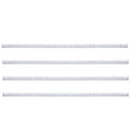 Pinchos de muro 4 unidades acero galvanizado 1 m