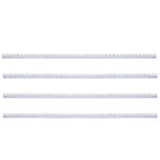 Pinchos de muro 4 unidades acero galvanizado 1 m