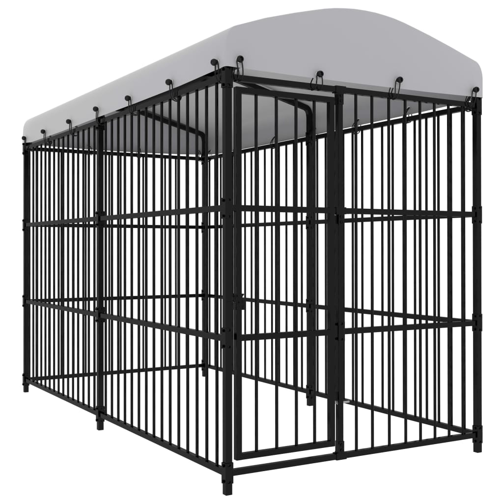 Canil exterior com telhado 100x100x125 cm