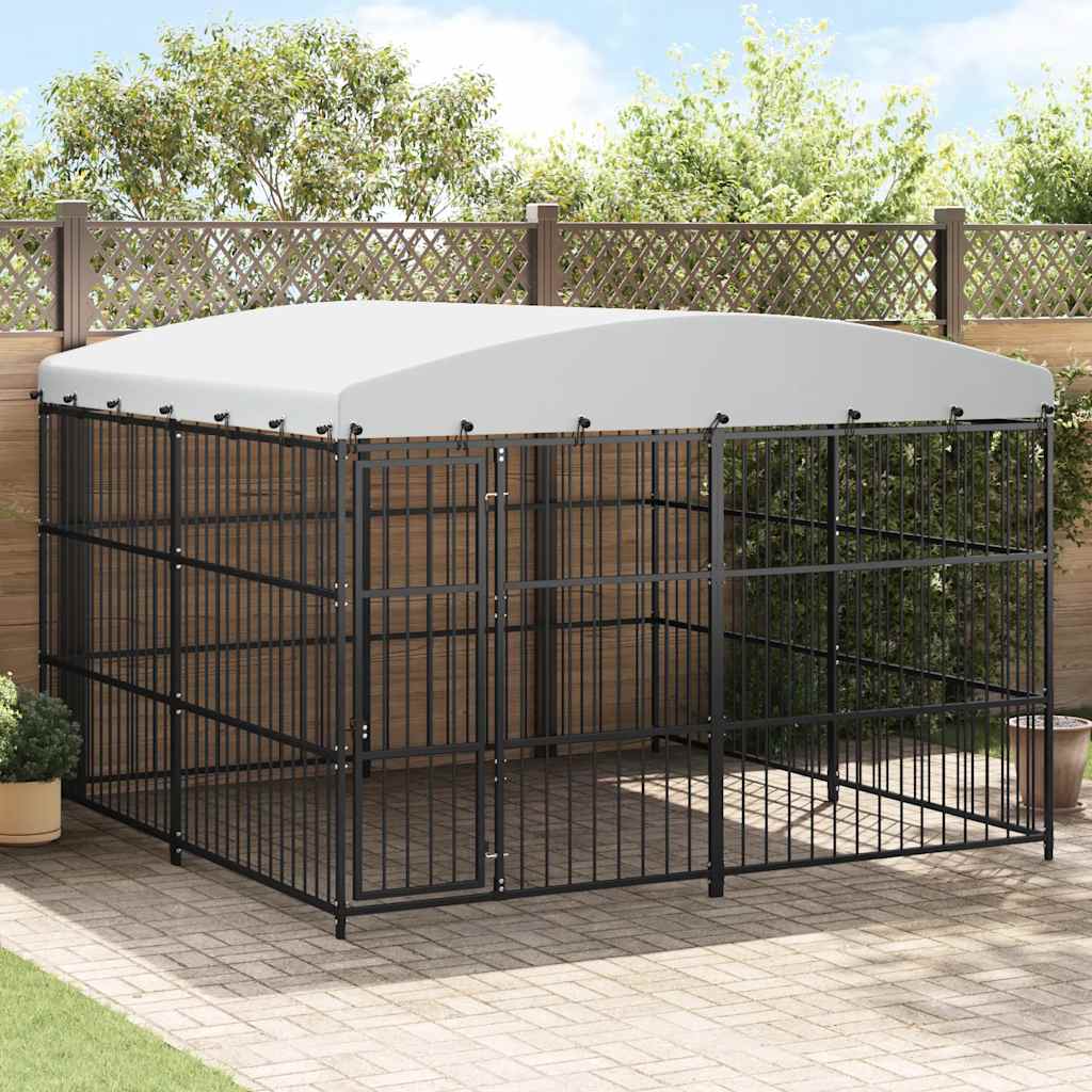 Canil exterior com telhado 100x100x125 cm