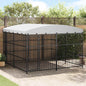 Perrera de exterior con techo 100x100x125 cm