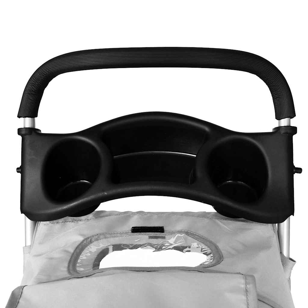 Cochecito plegable para mascotas perro/gato gris