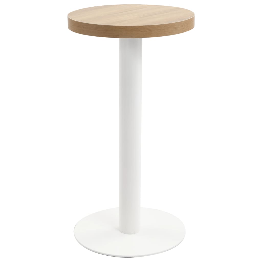 Mesa de bistró MDF marrón claro 40 cm
