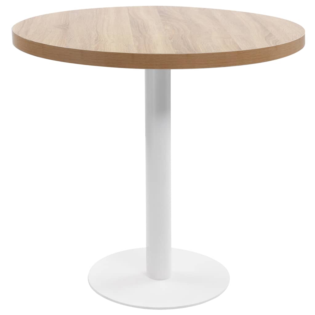 Mesa de bistró MDF marrón claro 40 cm