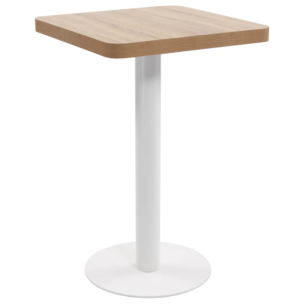 Mesa de bistró MDF marrón claro 40 cm