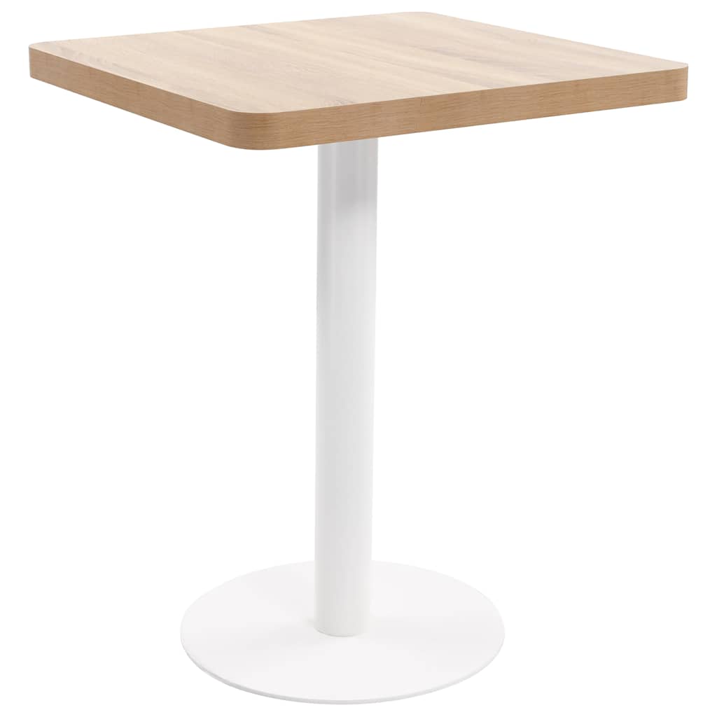 Mesa de bistró MDF marrón claro 40 cm
