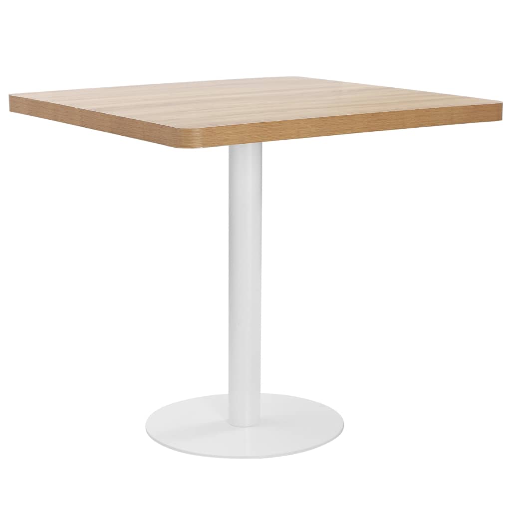 Mesa de bistró MDF marrón claro 40 cm