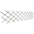 Valla enrejada de sauce 5 piezas 180x60 cm