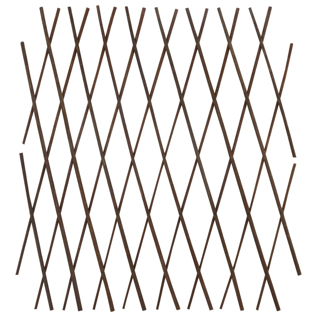 Valla enrejada de sauce 5 piezas 180x60 cm