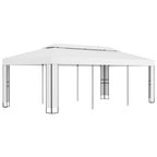 Cenador blanco crema 530x350x265 cm