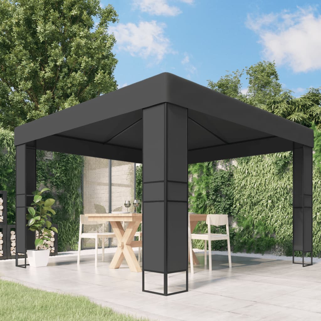 Cenador blanco crema 530x350x265 cm