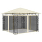 Pavilhão com rede mosquiteira cor creme 3x3x2,73 m 180 g/m²