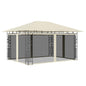 Pavilhão com rede mosquiteira cor creme 3x3x2,73 m 180 g/m²