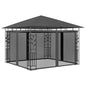 Pavilhão com rede mosquiteira cor creme 3x3x2,73 m 180 g/m²