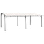 Toldo parasol de jardim cor creme 3x3x2,55 m