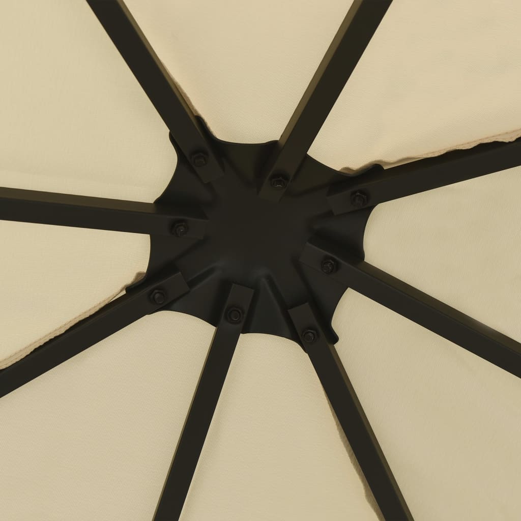 Cenador color crema 3x3 m