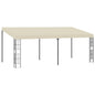 Wall-mounted taupe grey gazebo 3x3 m