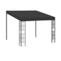 Wall-mounted taupe grey gazebo 3x3 m