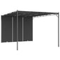 Cream 3x3x2.25 m Garden Gazebo with Side Curtain
