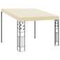 Anthracite wall-mounted gazebo 3x3x2.5 m