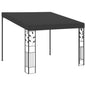 Anthracite wall-mounted gazebo 3x3x2.5 m