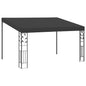 Anthracite wall-mounted gazebo 3x3x2.5 m