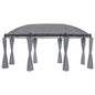 Cenador con cortinas gris antracita 520x349x255 cm