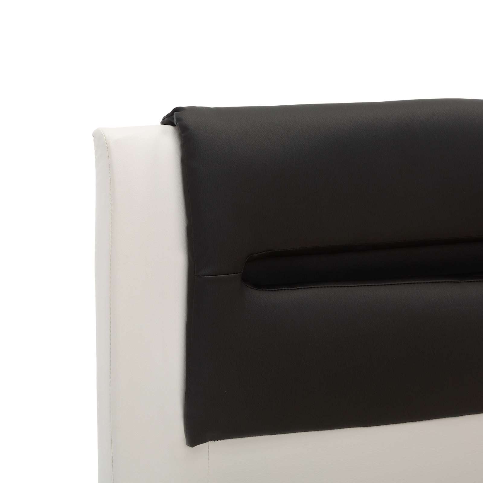 Estructura de cama y Negro 120 x 200 cm Cuero sintético