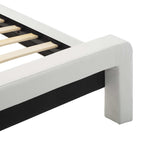 Estructura de cama y Negro 120 x 200 cm Cuero sintético