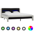 Estructura de cama y Negro 120 x 200 cm Cuero sintético