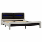 Estructura de cama y Negro 120 x 200 cm Cuero sintético
