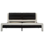 Estructura de cama y Negro 120 x 200 cm Cuero sintético