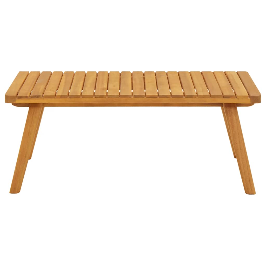 Mesa de centro de jardín madera maciza de acacia 90x55x35 cm