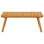 Mesa de centro de jardín madera maciza de acacia 90x55x35 cm