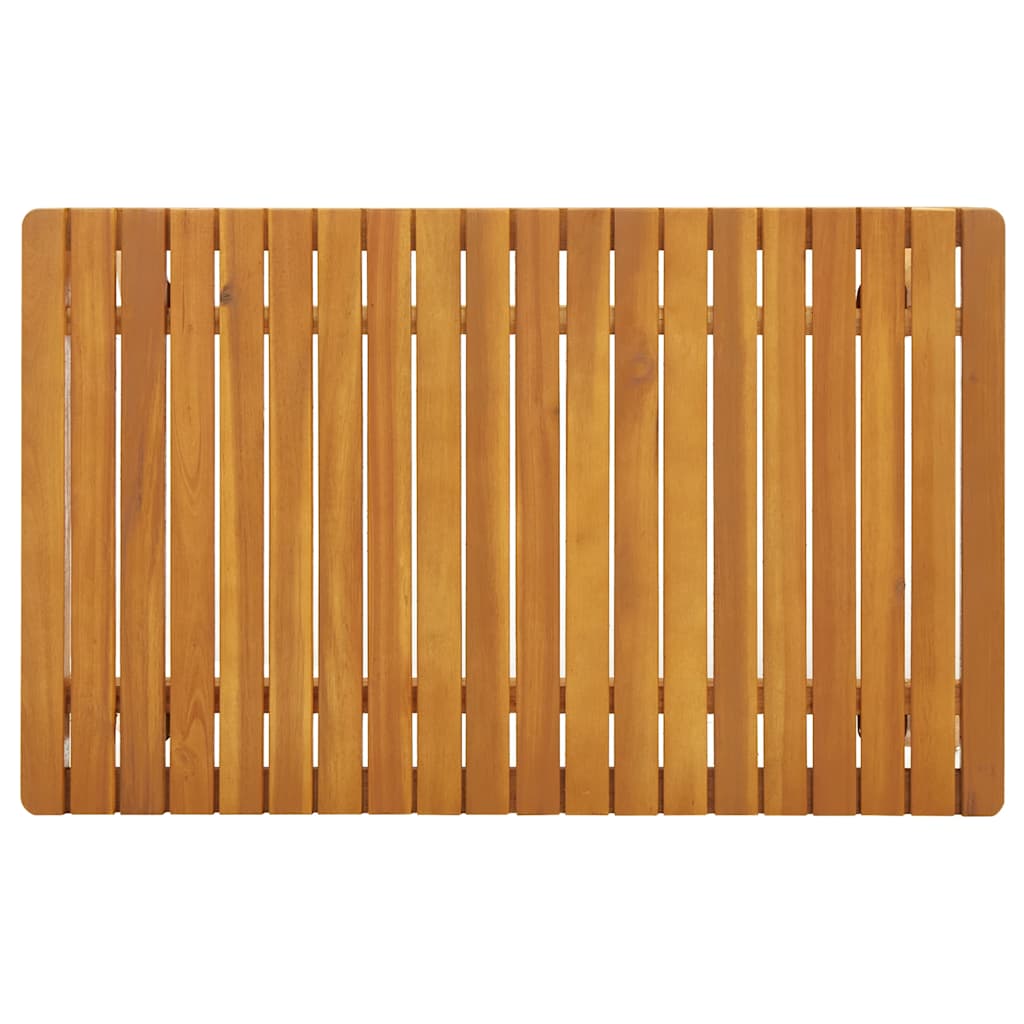 Mesa de centro de jardín madera maciza de acacia 90x55x35 cm