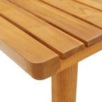 Mesa de centro de jardín madera maciza de acacia 90x55x35 cm