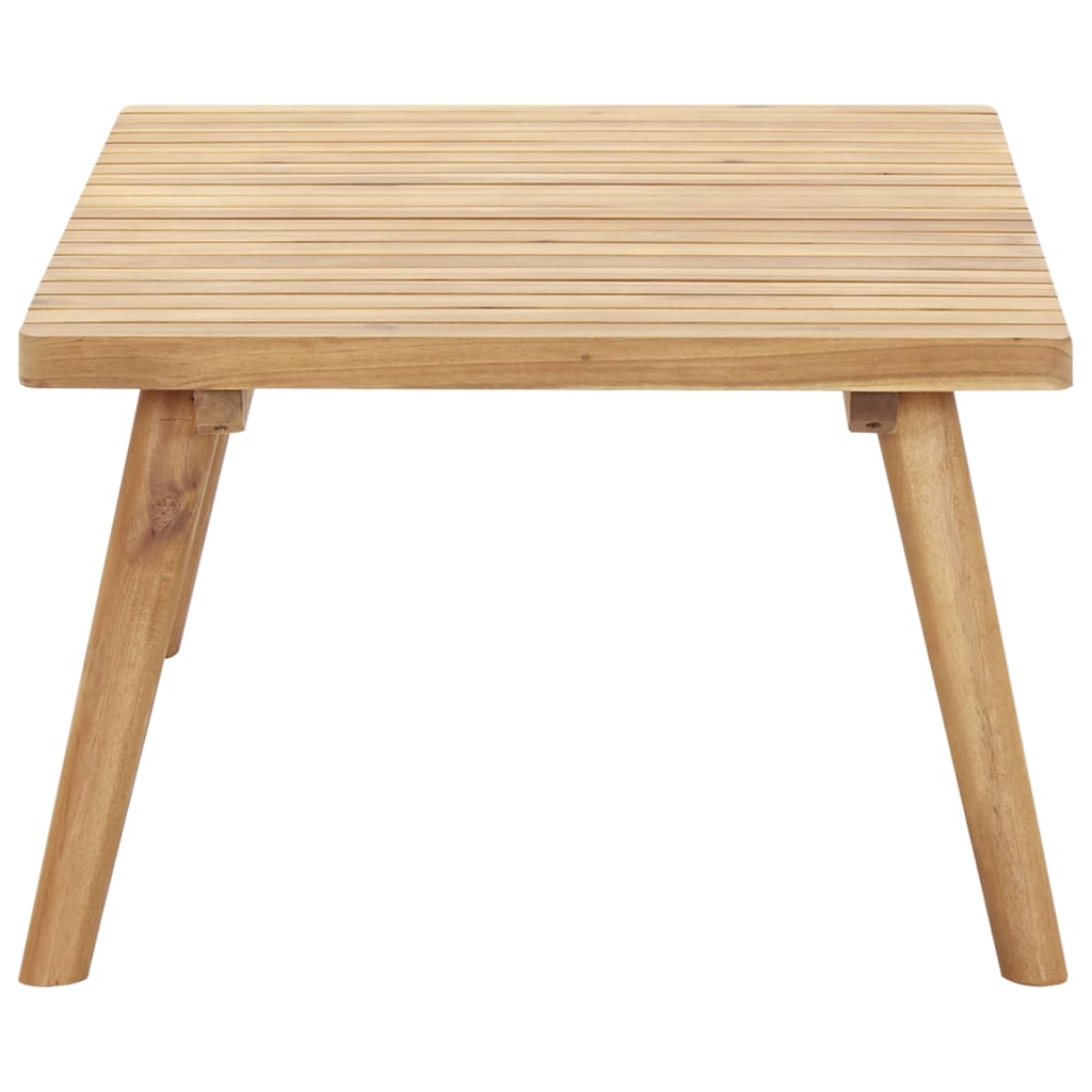 Set de muebles de jardín 4 piezas con cojines madera de acacia
